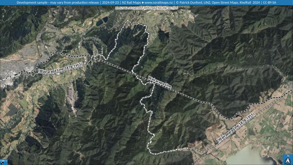 New Zealand Rail Maps: Rimutaka Deviation and Maymorn Station