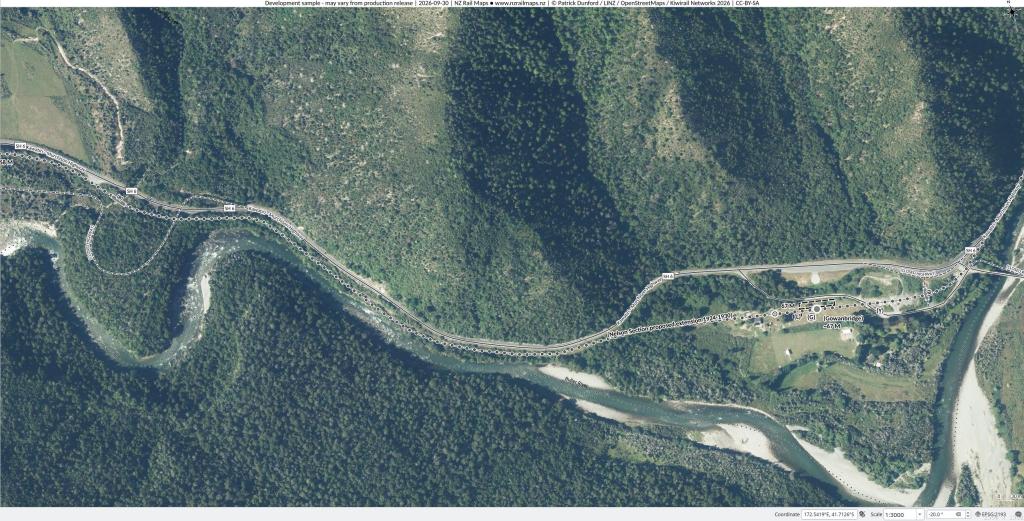 New Zealand Rail Maps: State Highway 6 Road Widening at Granity Narrows [1]